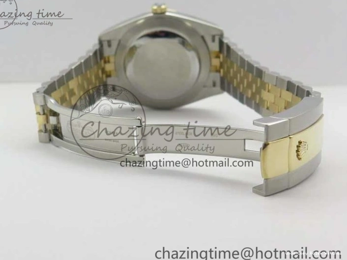 AAA Replica Watches SS Dial Wrapped WWF SS YG 41 Crystals DateJust 3128 on A YG Bracelet SoftTouch Edition Jubilee Best Wrapped Makers 126333 Black 0117